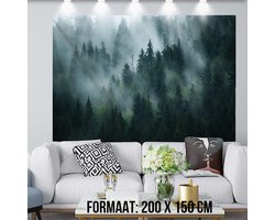 Allernieuwste.nl® XL Urban Loft Wandkleed Groot Wandtapijt Wanddecoratie Minimalisme Muurkleed Tapestry Mistig Bos - Kleur - 200 x 150 cm