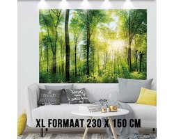 Allernieuwste.nl® XL Urban Loft Wandkleed Groot Wandtapijt Wanddecoratie Minimalisme Muurkleed Tapestry - Voorjaars Bos - Kleur - 230 x 150 cm