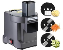 Allero Groentesnijder - Chopper - Groentensnijder - Mandoline - RVS - Keukenapparatuur - 100W - 220V - 25×21×35 cm - Zwart