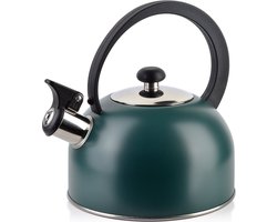 Allesken - Fluitketel RVS - Groen - 2 liter
