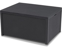 Allibert Arica Tuintafel met Opbergruimte, Grafiet