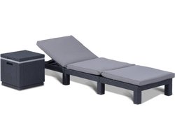 Allibert Daytona Ligbed - 195x65x22cm – Grafiet