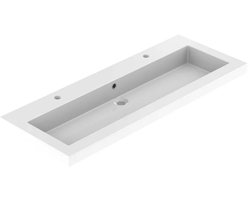 Allibert Dyspo Enkele Wastafel 120cm Glanzend Wit