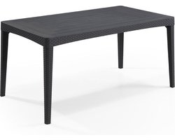 Allibert Girona tuintafel 160x90xH74 cm - graphite
