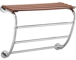 Allibert Lifestyle Allibert - Corfou Handdoekhouder Voor Muurbevestiging - Chroom