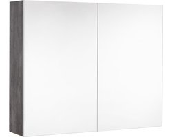 Allibert Look | Aston | Santiago Spiegelkast 80 cm Donker Beton