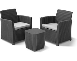 Allibert Mia Balkonset - 2 personen - Antraciet