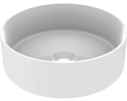 Allibert Rango porseleinen opbouw waskom rond 36 cm