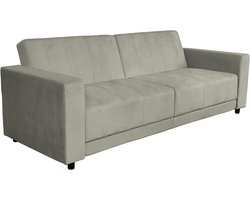 Allie II|Slaapbank 3-zitter in fluweel taupe