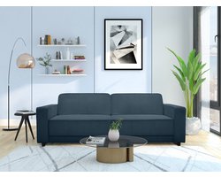 Allie | Slaapbank 3-zits in stof blauw