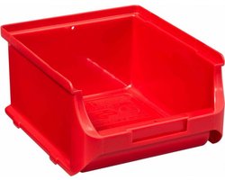 allit open fronted storage bin ProfiPlus Box 2B, gemaakt van PP, rood