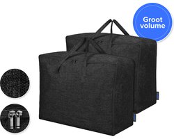 Allure Opbergtas xxl - Opberghoes - Kledingzak - maat 70x50x30 - Voor dekens/kussens/kleding/dekbed - Big Shopper - Opberger - Organiser - Zwart
