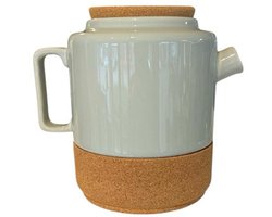 Alma Gémea / Theepot van Keramiek en kurk | Groen