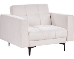 ALNES - Fauteuil - Gebroken wit - Polyester