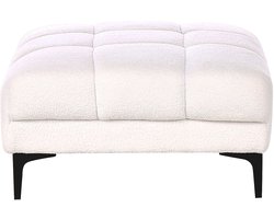 ALNES - Ottomaan - Wit - Polyester