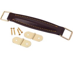 Alnicov Guitar Handvat Kast Lade Vintage Stijl Met Bevestigingen PU Leder Muziekinstrument Speaker Band Accessoires Bruin