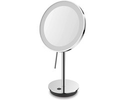 Alona Led Make Up Spiegel Staand | Grijs | Staal