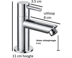 Aloni Design Koudwaterkraan - 1/2 - Chroom