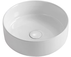 ALONI Fira Waskom – 36x12,5 cm – Glanzend Wit – Inclusief Click Waste