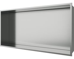 ALONI inbouwnis – 30x60x10 cm – geborsteld chroom
