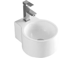 Aloni Mini Fontein Met Kraangat - 35x28x16cm - Wit