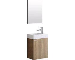 ALONI WC MEUBEL BRUIN COMPLEET - ALONI MEUBLE WC witte COMPLET