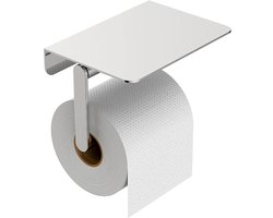 Alonzo toiletrolhouder met planchet chroom