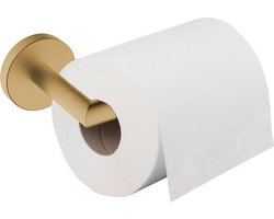 Alonzo toiletrolhouder met vaste arm geborsteld messing PVD