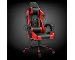 Alora Gaming stoel X-TREME - Rood - Met Nekkussen & Verstelbaar Rugkussen - Kunstleer - Gamestoel - Game Stoel - Gaming chair - Bureaustoel - Office Chair