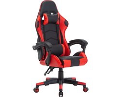 Alora Gaming stoel X-TREME - Rood - Met Nekkussen & Verstelbaar Rugkussen - Kunstleer - Gamestoel - Game Stoel - Gaming chair - Bureaustoel - Office Chair