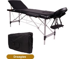 Alora Massagetafel Relax Budget 3 zones - Inklapbaar - Max. Draagvermogen 250 KG - 8 Hoogtestanden - Behandelbank - Behandeltafel - Incl. Opbergtas - Massage tafel bed