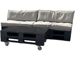 Alpac Loungeset - Palletbank - Pallet Loungeset - 240 x 96 x 80 cm - Duurzaam - Exclusief kussens