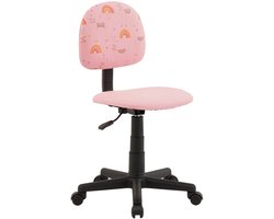 ALPACA draaistoel met lama motief in roze