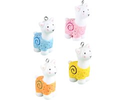 Alpaca Figurine Ornamenten - Hanger Alpaca - DIY Knutselen - Hangoor Ontwerp - 5 x 3 x 2 cm