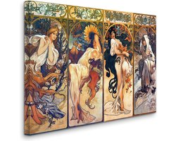 Alphonse Mucha - Four Seasons, Vier Seizoenen - 2:3