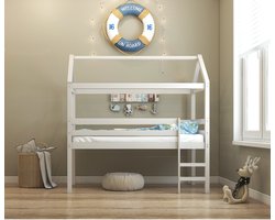 Alpi2-Bedhemel - Huisvorm - Wit Grenen