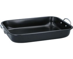 alpina Ovenschaal - Rechthoekig - Metaal - 39 x 29 x 6 cm - Zwart