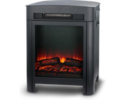 alpina Sfeerhaard Elektrisch Luzern – Elektrische Sfeerhaard Vrijstaand met Verwarming – Kachel Elektrisch 1800-2000W – Realistisch Vlammeneffect – Compacte Elektrische Haard