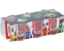 alpina Shotglazen 6 Stuks - Borrelglaasjes 45ml - Vaatwasmachinebestendige Glazen - Doorzichtig - Glas