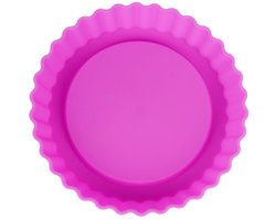 Alpina - Silikonen Bakvorm Set - 12 cm - Rood en Roze - Vaatwasserbestendig