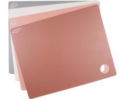 alpina Snijplankenset 4 Stuks - Snijplanken met Voedsel Iconen - Flexibel - Anti-Slip - Kunststof - Meerkleurig