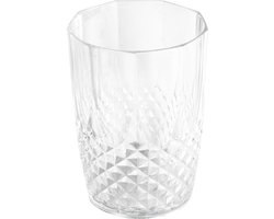 alpina Waterglazen Set 6 Stuks - Crystal Effect Drinkglazen 400ml - Duurzame Drink Glazen voor Water, Frisdrank en Cocktails - Glas
