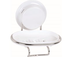 Alpina Zeepbakje & Scheermeshouder - met Extra Sterke Zuignap - Roestvrij Staal