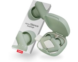 Alpine Silence Oordopjes Slapen - Oordoppen voor Slapen, Reizen & Focus - Comfortabele, Herbruikbare Gehoorbescherming - Slaapoordoppen met Nauwsluitende V-vorm & Zachte Ovale Tips - 4 Maten XS/S/M/L - Groen