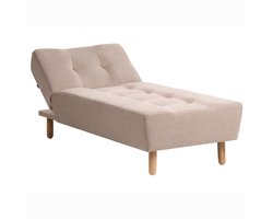 ALSTEN - Chaise longue - Lichtbeige - Symmetrisch - Polyester