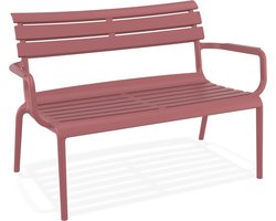 Alterego - AROMA XL - Tuinbank - Rood - 116x70x75 cm