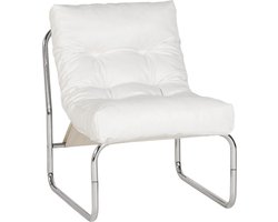 Alterego - LOFT - Lounge stoel - Wit - 57x71x75 cm