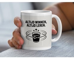Altijd Winnen Altijd Leren Mok, Motivatie Cadeau, Inspirerende Beker, Positieve Quote Mok, Dagelijkse Herinnering, Koffiemok, Thee Mok