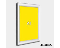 ALUANZ Kliklijst Zilver A1 Aluminium - Wissellijst - Posterlijst - Fotolijst - Inclusief Beschermfolie