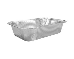 Aluminium - Alu Bak - 850cc - 100stuk - 19,5x14x5 - Kapsalon - Rechthoek - IMES